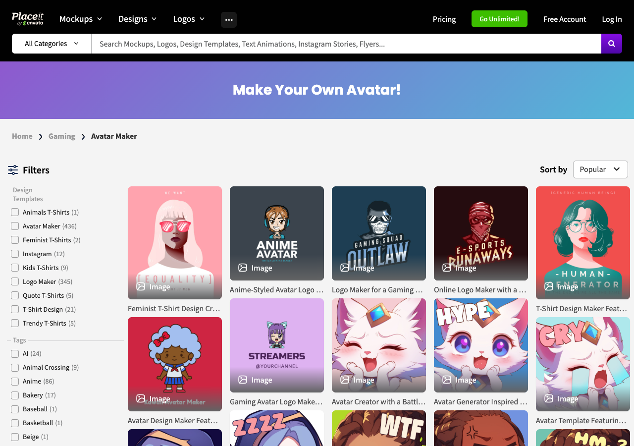 PlaceIt - Best Avatar Maker Online