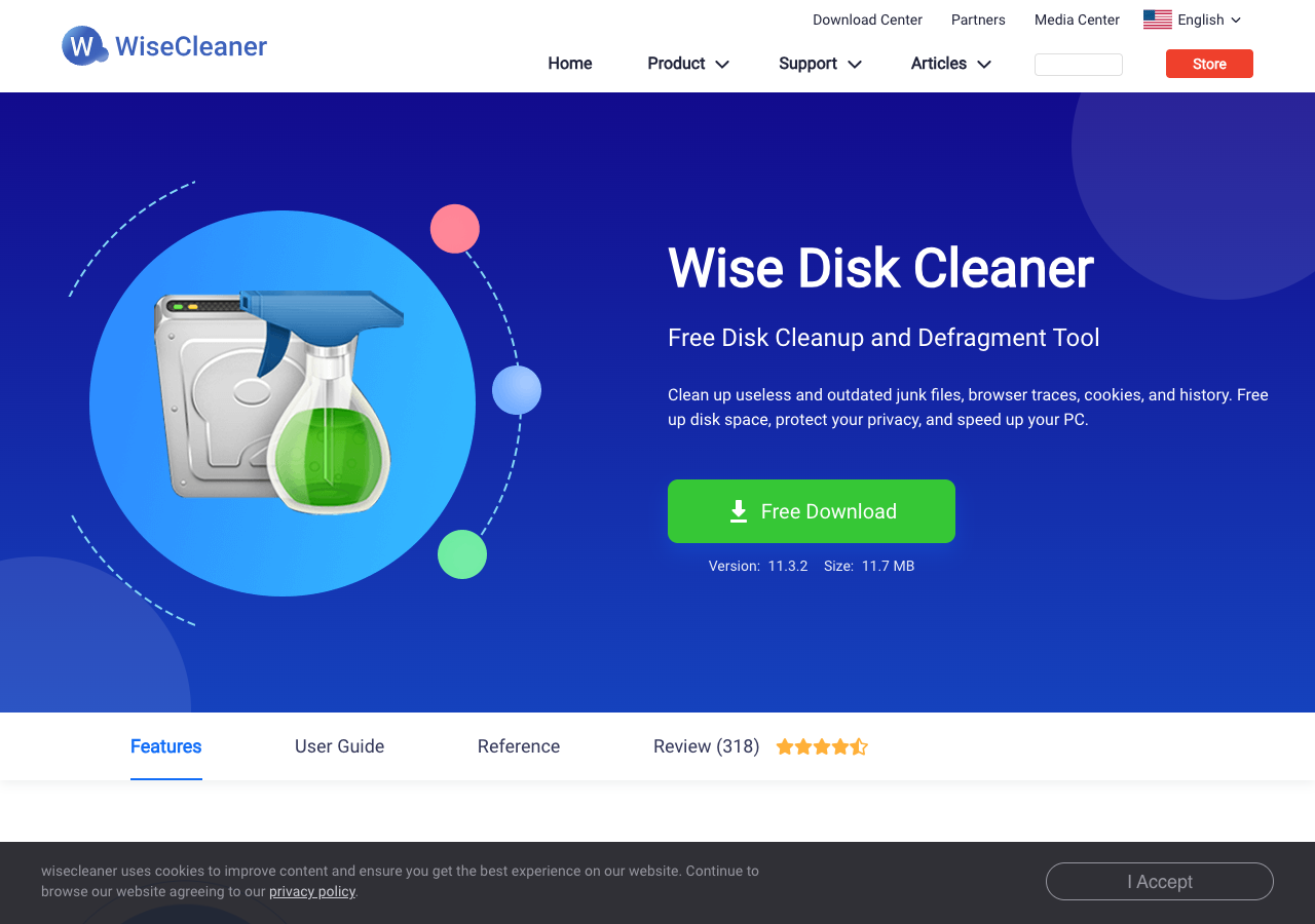 Wise Disk Cleaner - CCleaner Best Alternative