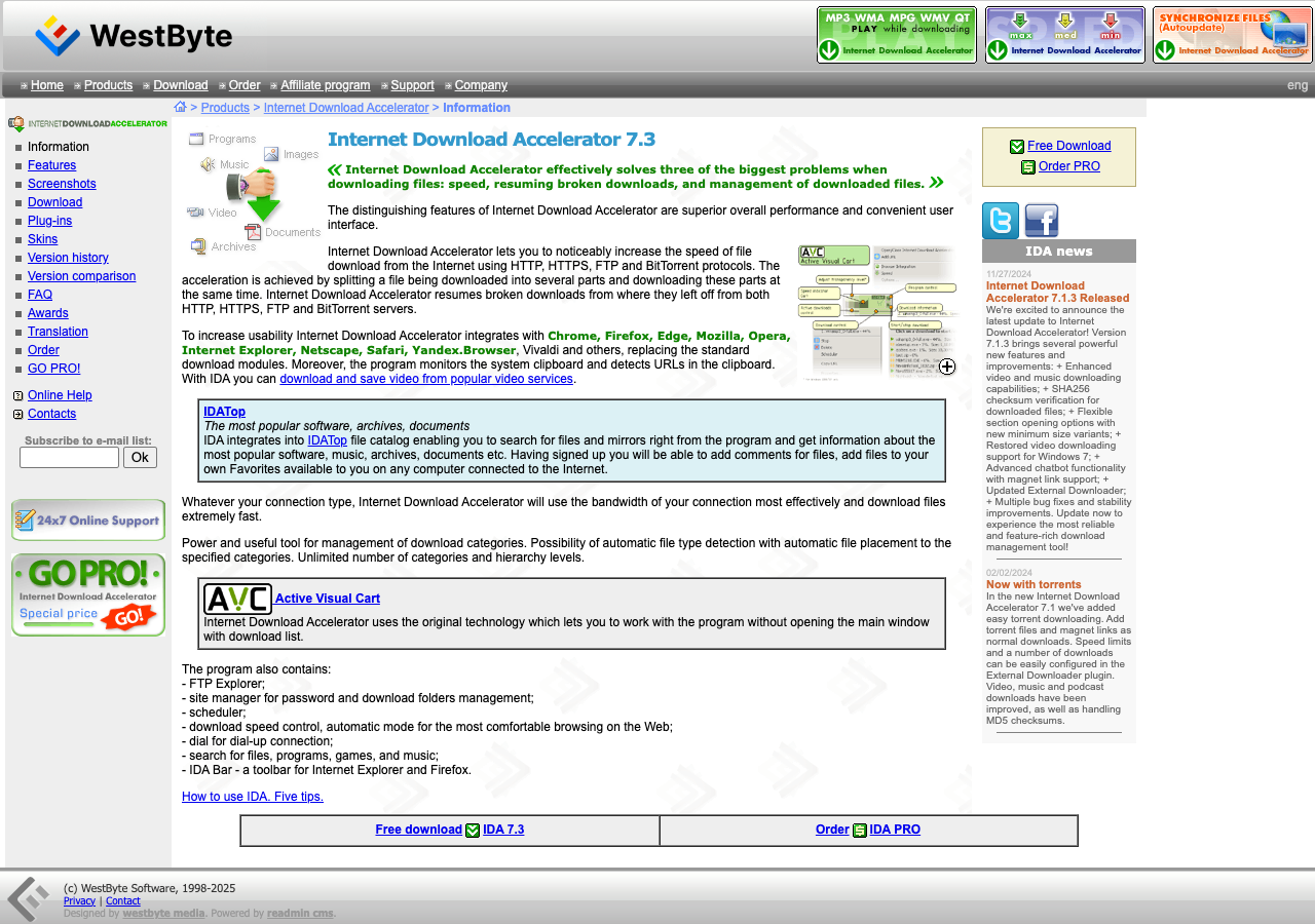 Internet Download Accelerator