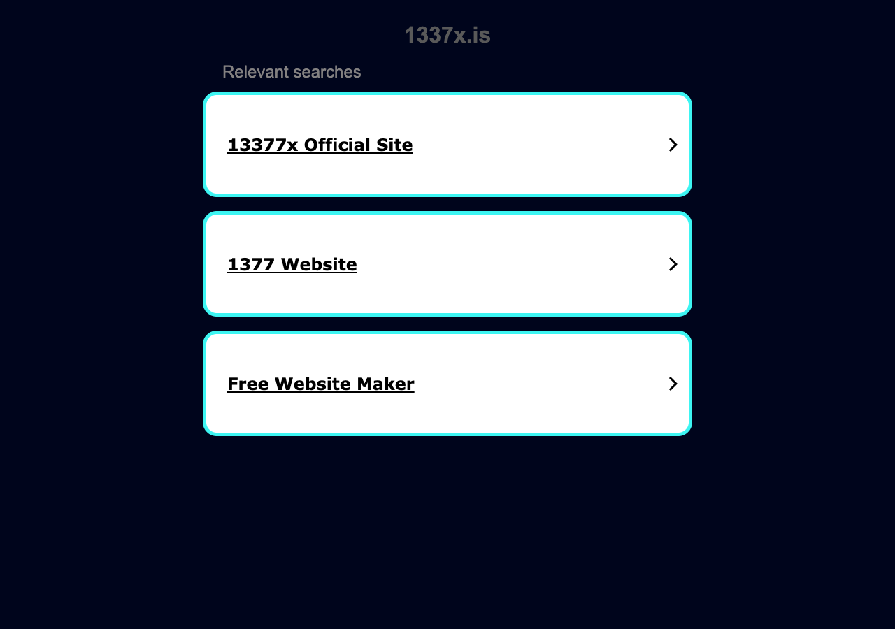 1337X - movie downloading website