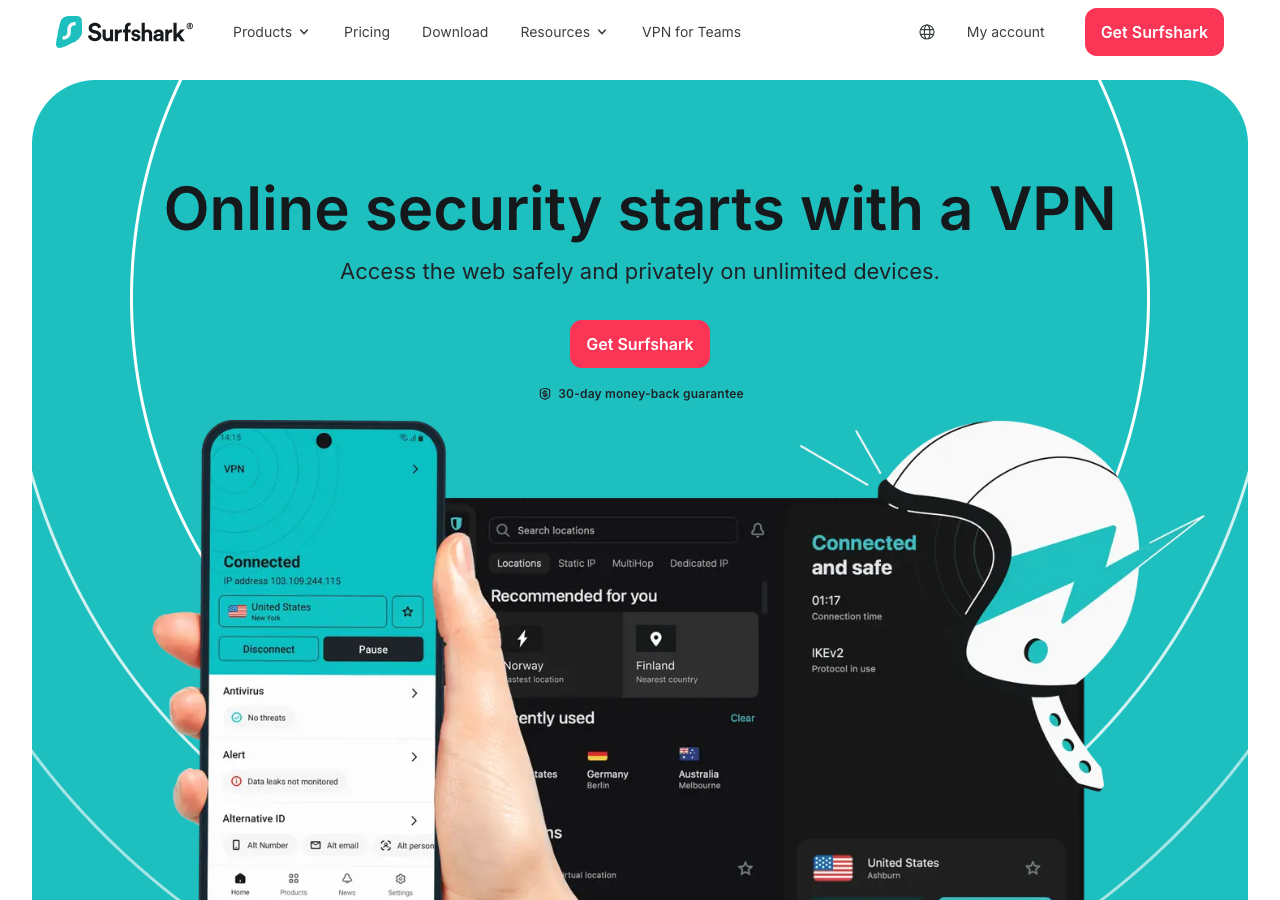 Surfshark - Best Free VPN