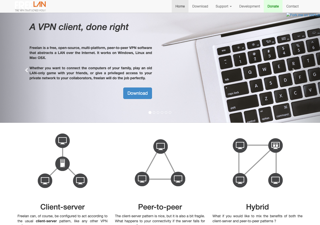 FreeLan - Logmein hamachi alternative