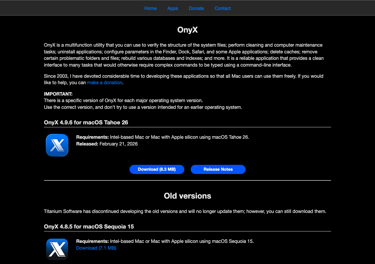 Onyx - Best Mac Cleaner