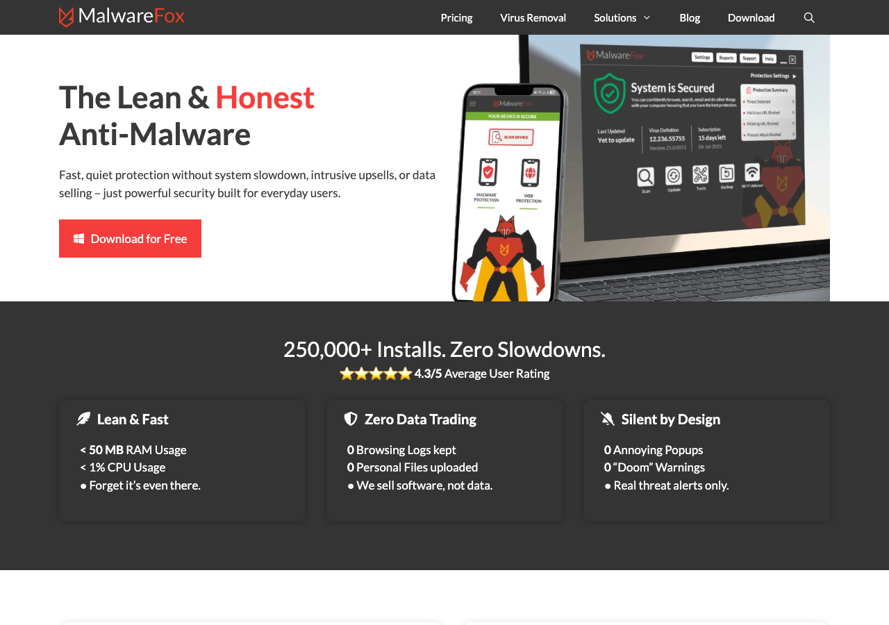 Malware Fox - Alternative to malwarebytes