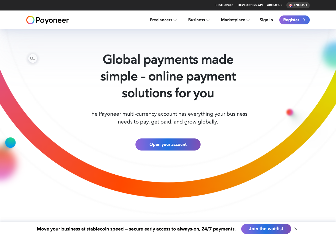 Paypal Alternative for freelancers - Payoneer