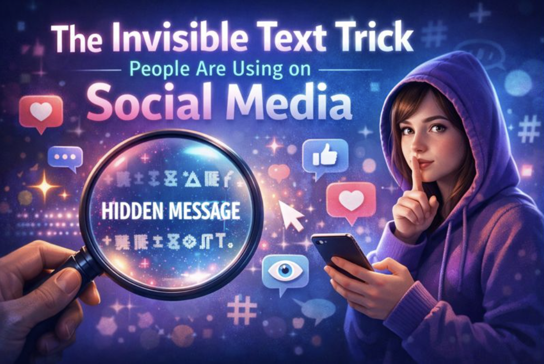 The Invisible Text Trick People Are Using on Social Media