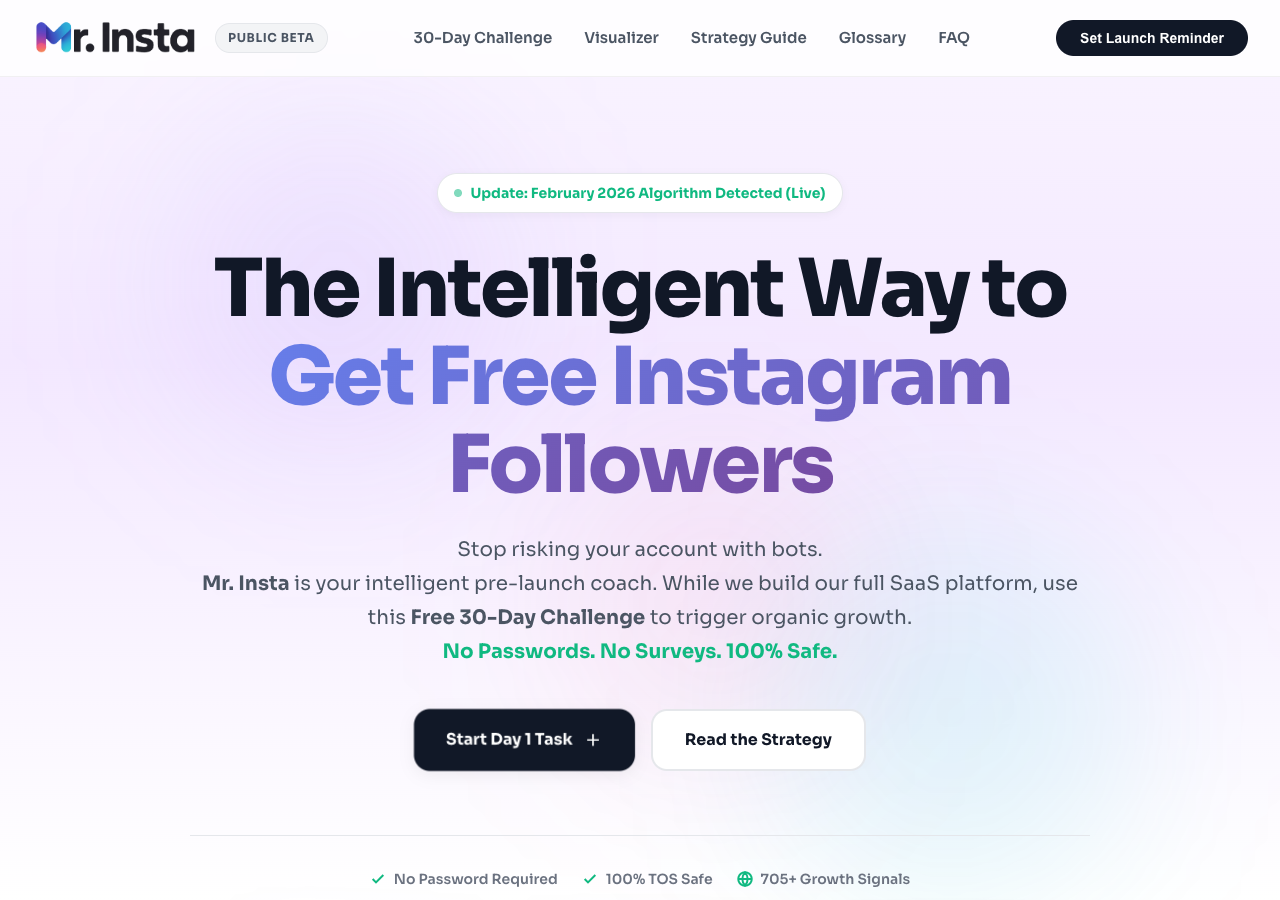 Mr Insta Free Instagram Real and Active Followers