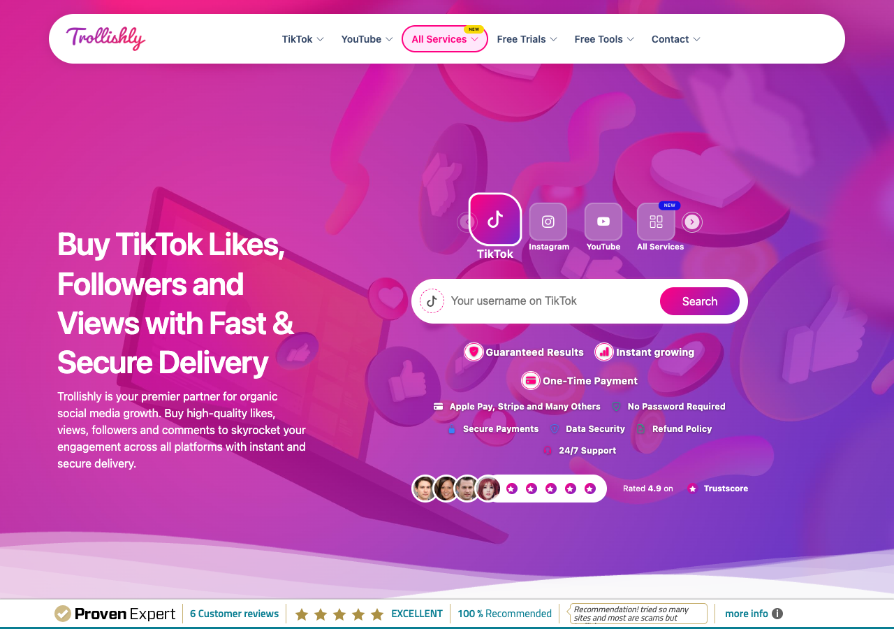 Trollishly buy real instagram followers