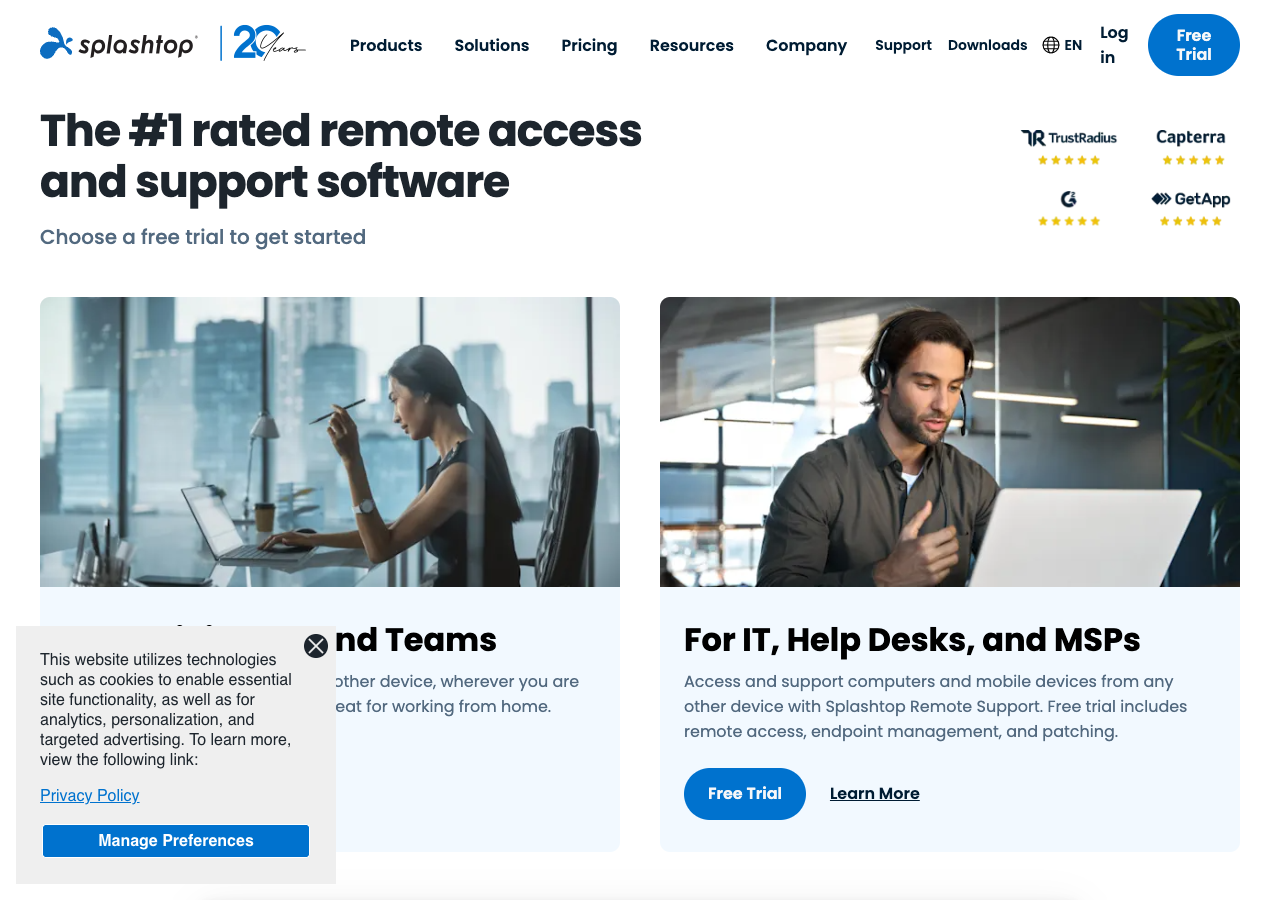 Teamviewer alternatives - Splashtop