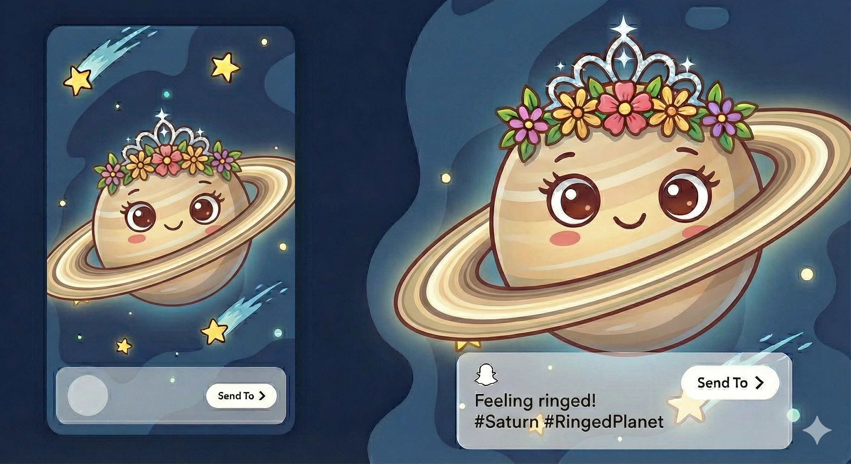 Saturn - Snapchat Planet #6