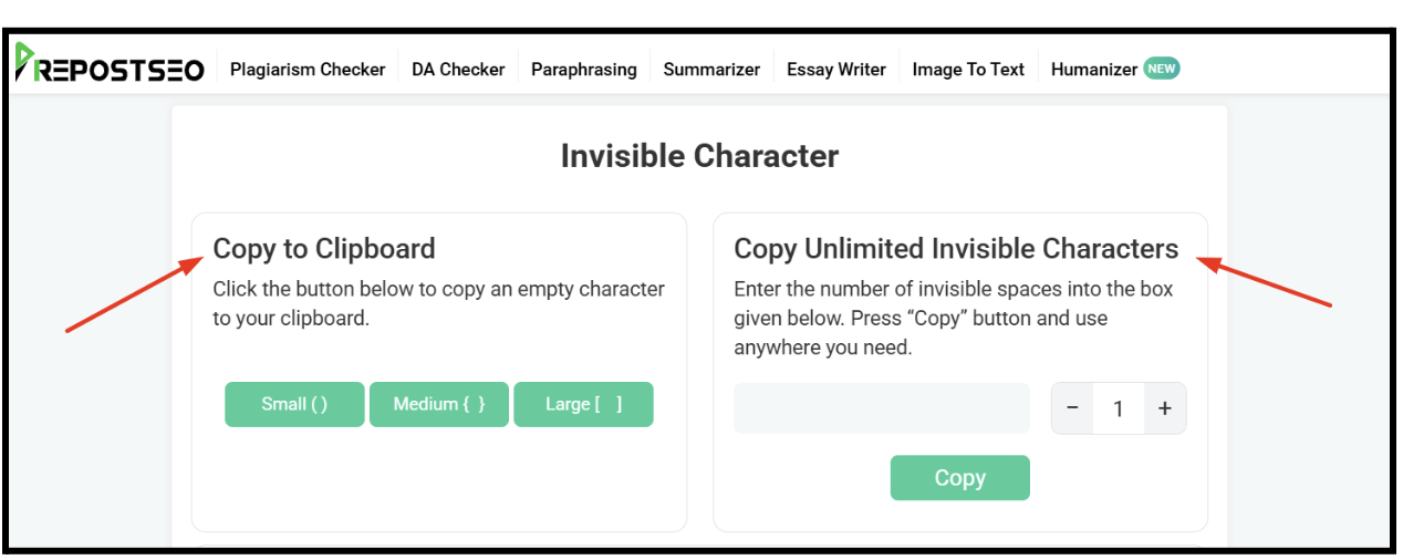 the invisible text.