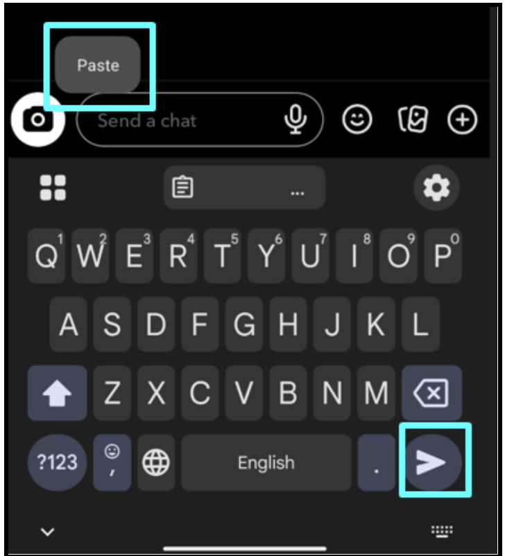 The final step is to access Snapchat