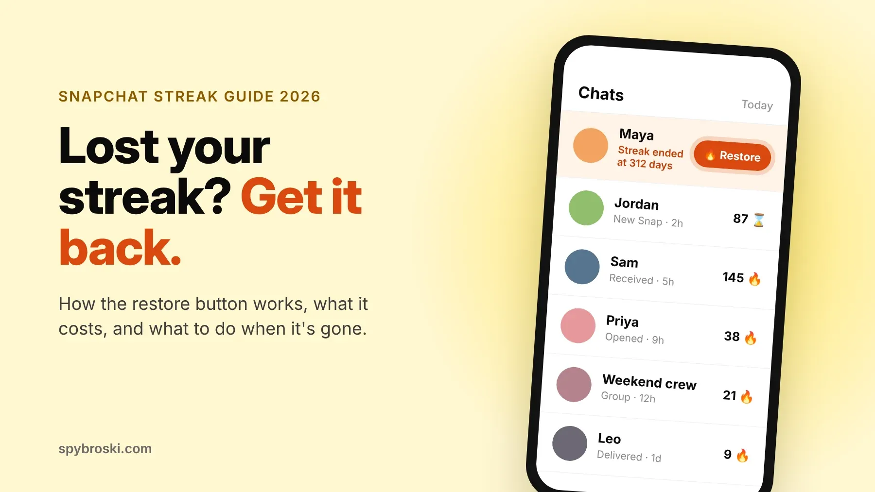 Snapchat Streak Restore: How to Get Your Lost Streak Back in 2026